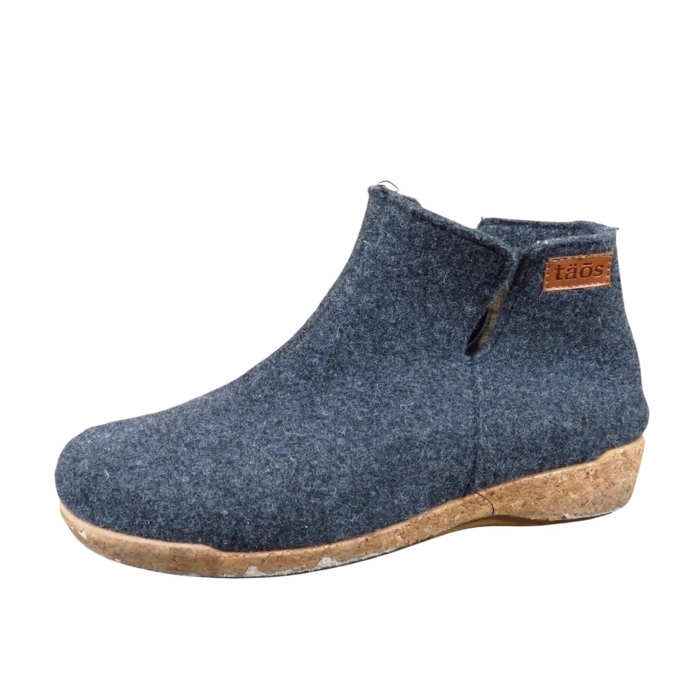 Taos Good Wool Women Ankle Bootie Size 39 Comfort Walking Charcoal Wool